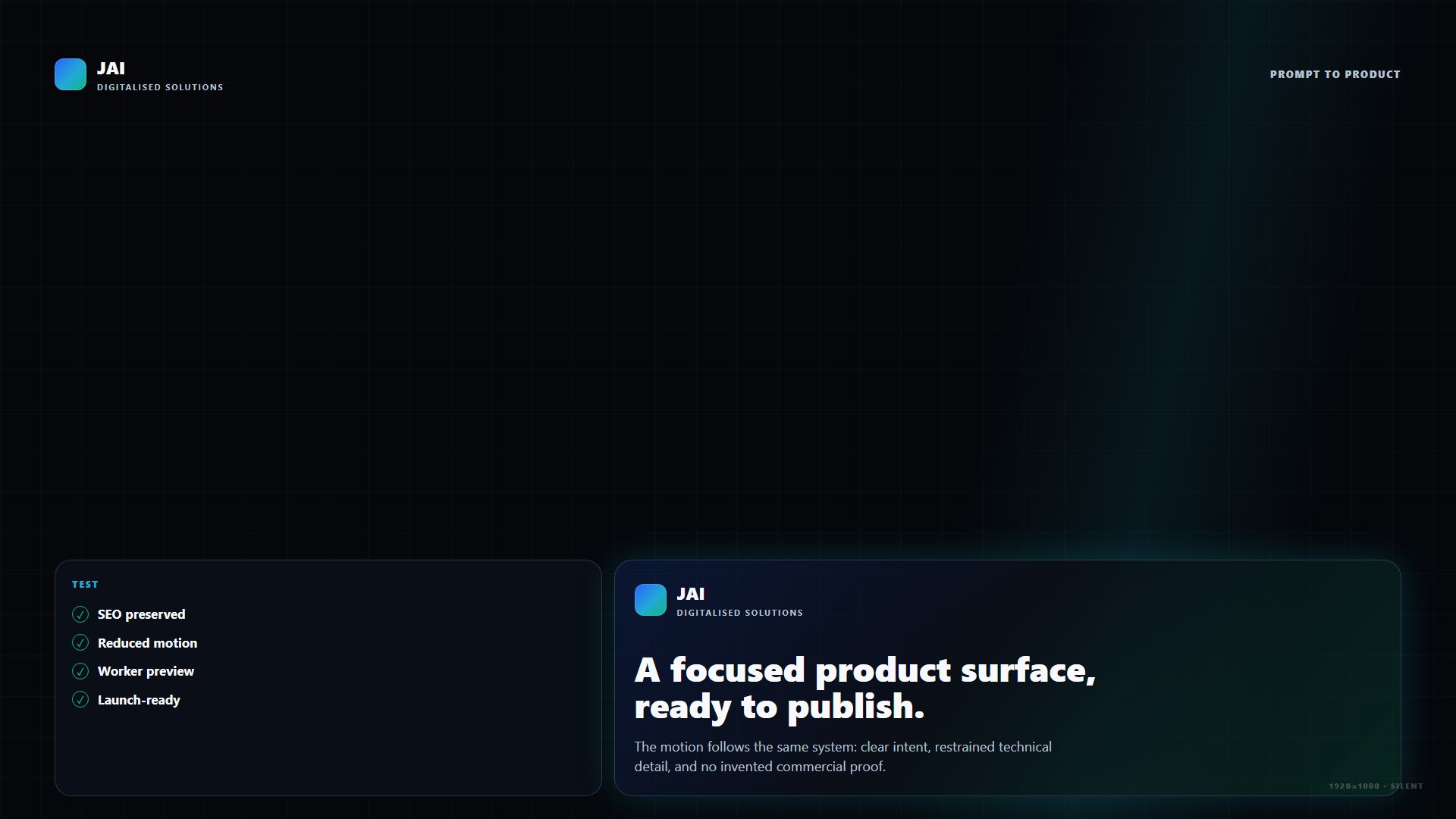 Prompt to product JAI demo